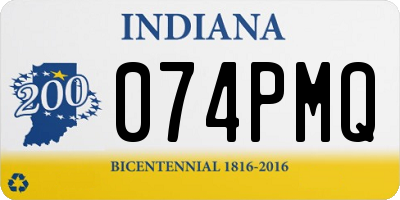 IN license plate 074PMQ
