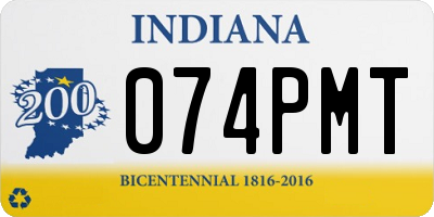 IN license plate 074PMT