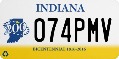 IN license plate 074PMV