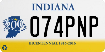 IN license plate 074PNP