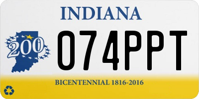 IN license plate 074PPT