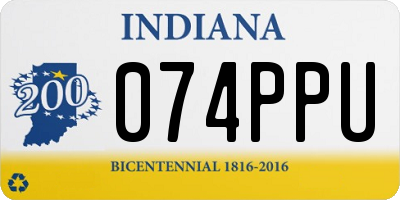 IN license plate 074PPU