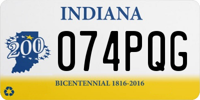 IN license plate 074PQG
