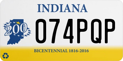 IN license plate 074PQP