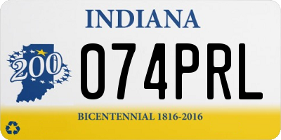 IN license plate 074PRL