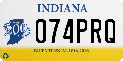 IN license plate 074PRQ