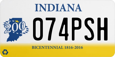 IN license plate 074PSH