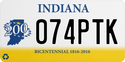 IN license plate 074PTK