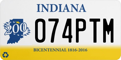 IN license plate 074PTM