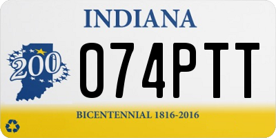 IN license plate 074PTT