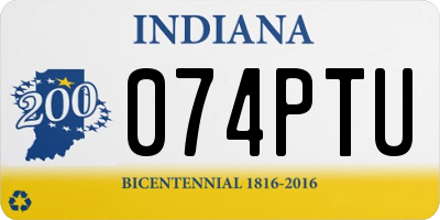IN license plate 074PTU