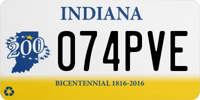 IN license plate 074PVE