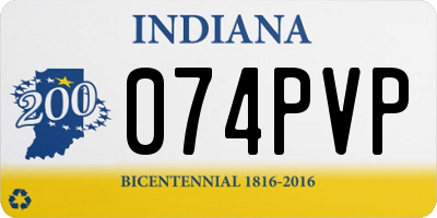 IN license plate 074PVP
