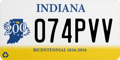 IN license plate 074PVV