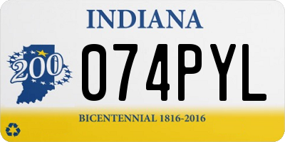 IN license plate 074PYL