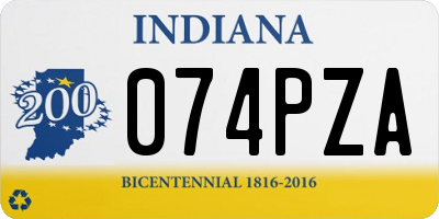 IN license plate 074PZA