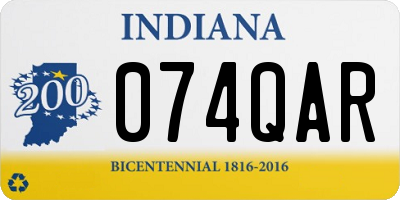 IN license plate 074QAR