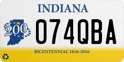 IN license plate 074QBA