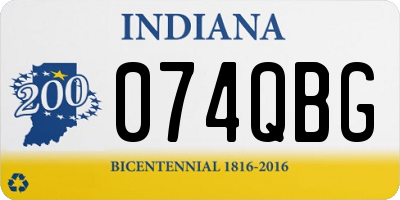 IN license plate 074QBG