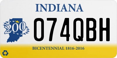 IN license plate 074QBH