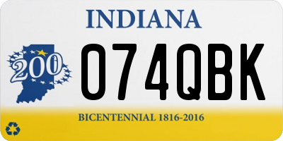 IN license plate 074QBK