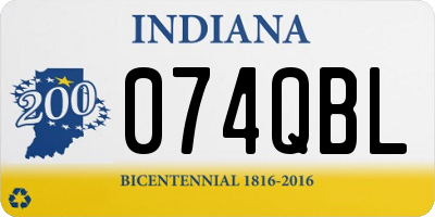 IN license plate 074QBL