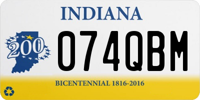 IN license plate 074QBM