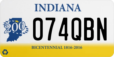 IN license plate 074QBN
