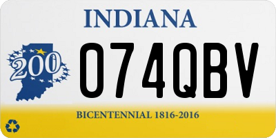 IN license plate 074QBV