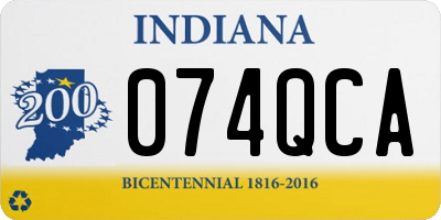 IN license plate 074QCA