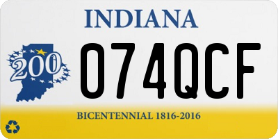 IN license plate 074QCF