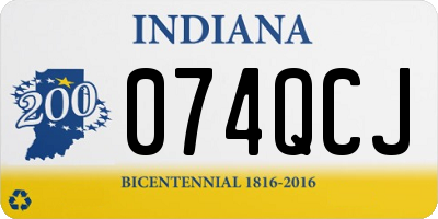 IN license plate 074QCJ