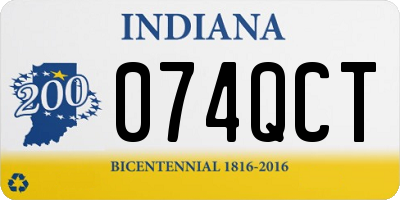 IN license plate 074QCT