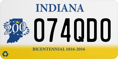 IN license plate 074QDO