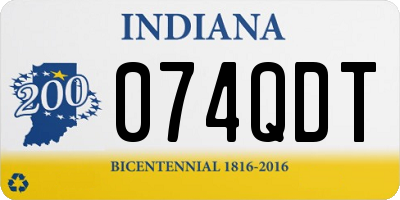 IN license plate 074QDT