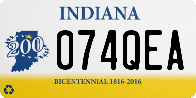 IN license plate 074QEA