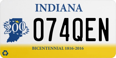 IN license plate 074QEN