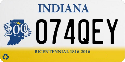 IN license plate 074QEY