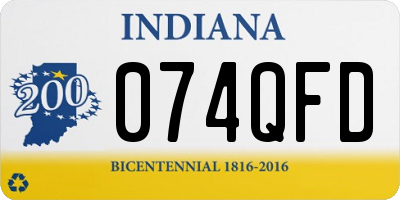 IN license plate 074QFD