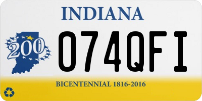 IN license plate 074QFI