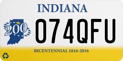 IN license plate 074QFU