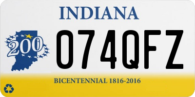 IN license plate 074QFZ