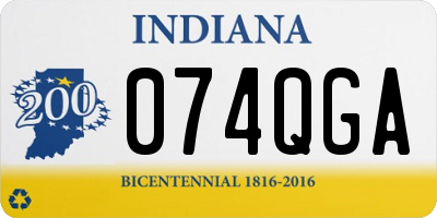 IN license plate 074QGA