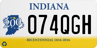 IN license plate 074QGH