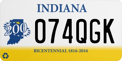 IN license plate 074QGK