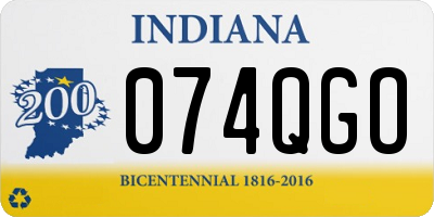 IN license plate 074QGO