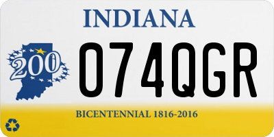 IN license plate 074QGR