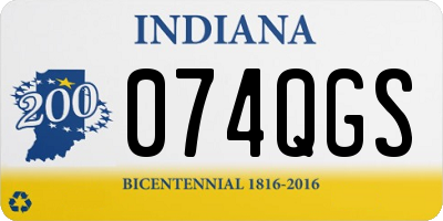 IN license plate 074QGS