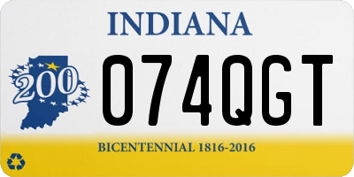 IN license plate 074QGT