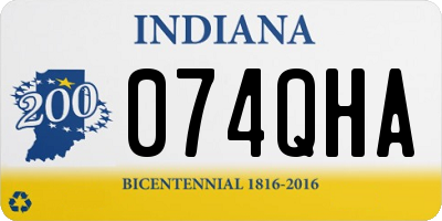 IN license plate 074QHA